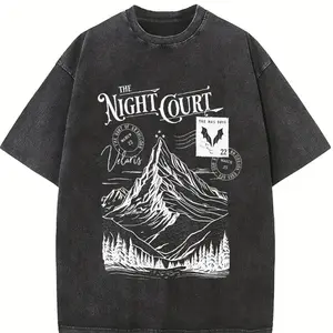 The Night Court Postcard Vintage T-shirt Velaris Acotar Merch Acomaf Bookish Merch Sarah J Maas Night Court Tee