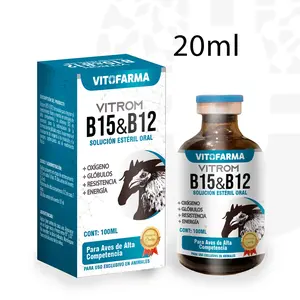 Vitamin B15 B12 – Vitrom B15 B12 – Sterile Solution 20 ml For Animal
