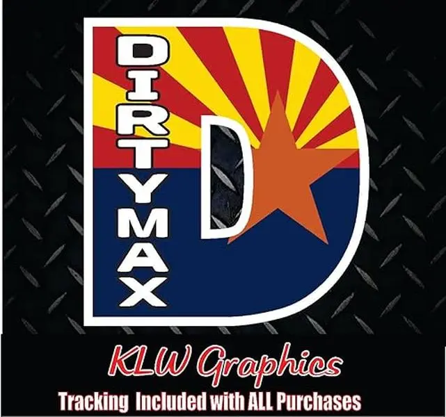 Dirtymax Duramax D Arizona Flag Print Full Color Decal Sticker Turbo Diesel Truck 6.6 3.0 Crew Cab