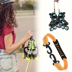 High Strength Hooks Design Inline Skate Handle Laces Wear-resistant Durable Ice Skating Shoelaces Premium Outdoor Sports Replacement Accessories for Roller Skating Ice Skating Daily Sports Use