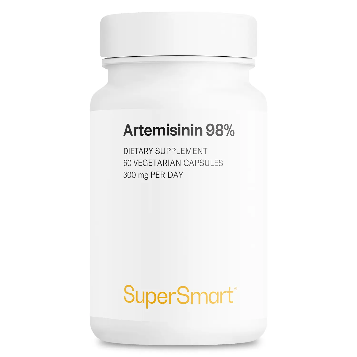 SUPERSMART - Artemisinin 300 mg Per Day - Artemisia Annua Standardized to 98% Artemisinin - Boost Immune System | Non-GMO & Gluten Free - 60 Vegetarian Capsules