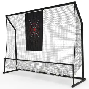 Garvee Golf Hitting Nets for Backyard Driving Real Balls, 10x7.5FT Heavy Duty Golf Practice Chipping Nets with Targeting Cloth, Outdoor & Indoor Portable Chipping Practice Swing Training Netting