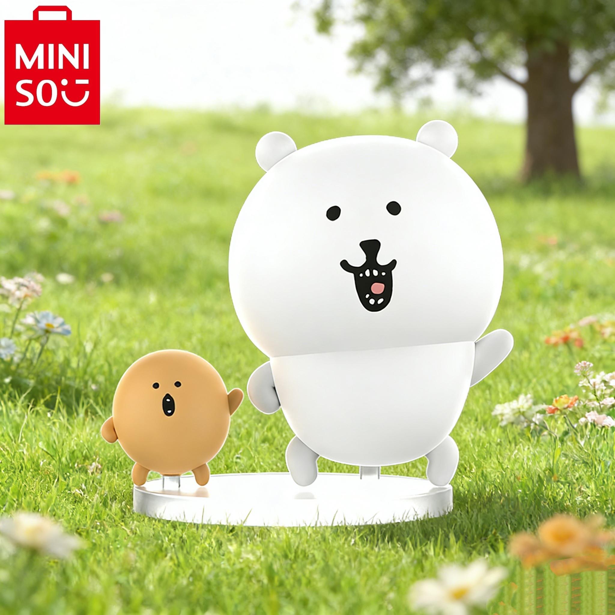 MINISO Joke Bear & Mole Potato Cake Mystery Blind Box, Adorable Collectible Figurine Toy, Surprise Gift for Birthday & Holiday