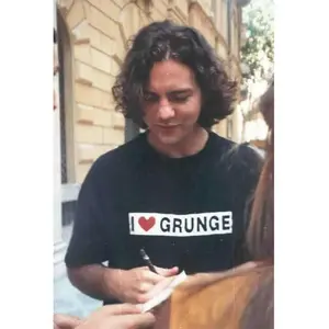 Vintage I Love Grunge T-Shirt, 90s Music Culture, Grunge Fans Inspired, As Worn By Eddie Vedder