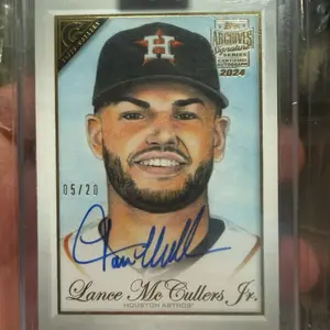 Topps Archives Signature Series 2019 Certified Autograph Card Lance McCallers Jr. Houston Astros 05/20 Limited Edition