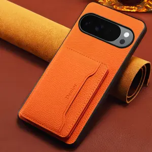 Magnetic Wireless Charging Phone Case Faux Leather Card Bag Wallet Stand Card Box Support for Google Pixel 10 Pro XL 9A 8 7 For Unisex Relatives Friends And Elders Holiday Gift