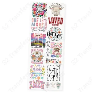 Faith Over Everything Christian Premade DTF Transfer Gangsheet - 22" x 60"