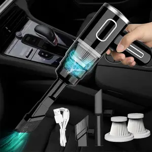 Wireless Handheld Car Vacuum Cleaner, Cordless Handheld Vacuum, 1 Set Rechargeable Car Vacuum Cleaner with Double Filtration System, Multifunctional Car Cleaning Tool for Car, Home, Office