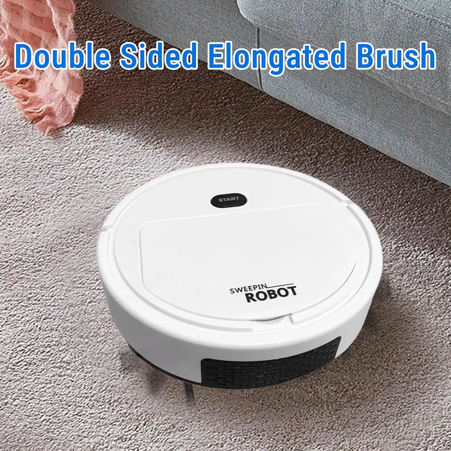 Robot Vacuum and Mop, Vacuum Robot mop Advanced Obstacle Avoidance, Robotic Vacuum Cleaner Robot Slim Robotic Vacuum CleanerDesign, Ideal for Pet Hair, Hard Floor