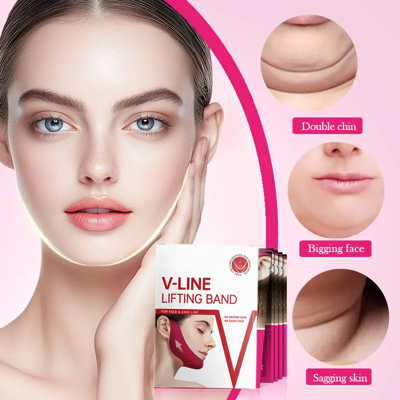 Line Lifting Mask-Double-ChinRemover-Snatched Jawline-Vegan Mask -SmoothsFine Lines-Hypoallergenic Fabric -OOIUWOZ Beauty Body Care