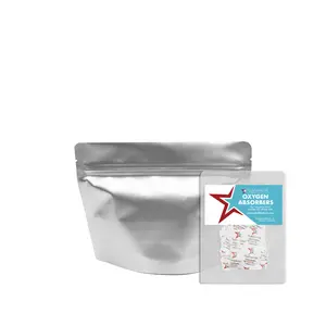PackFreshUSA 7.5 Mil MRE Mylar Half-Portion Bags and 100cc Oxygen Absorbers