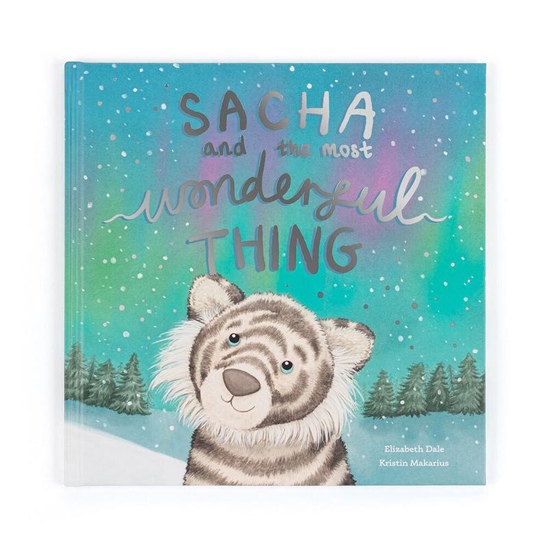 Jellycat Sacha and the Most Wonderful Things + Sacha Snow Tiger Gift Set