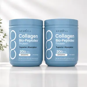NeoCell Collagen 2 Pack Bio-Peptides Powder 20oz - Grassfed Protein Supplement - Advanced with 18 Essential Amino Acids