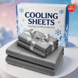 Extra Deep Pocket Bamboo Fiber Sheets Set Breathable Cooling Bed Sheets Luxury Soft Wrinkle Free Comfy Easy Care Hypoallergenic for Kids Rooms Master Bedroom