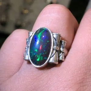 Tray 2 Adjustable Size Silver 925 Rings dainty ring