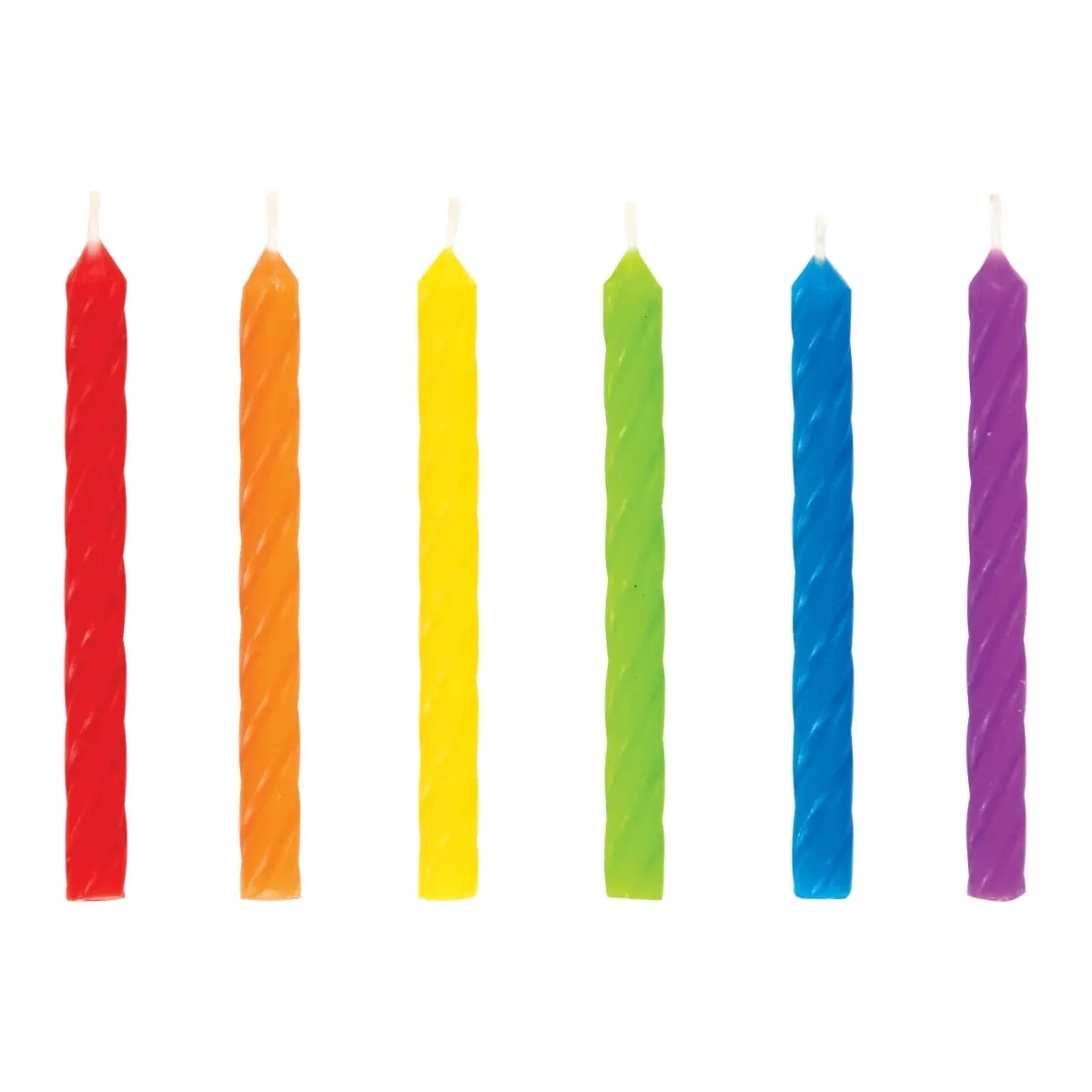 Spiral Candle, Rainbow - 288 Count