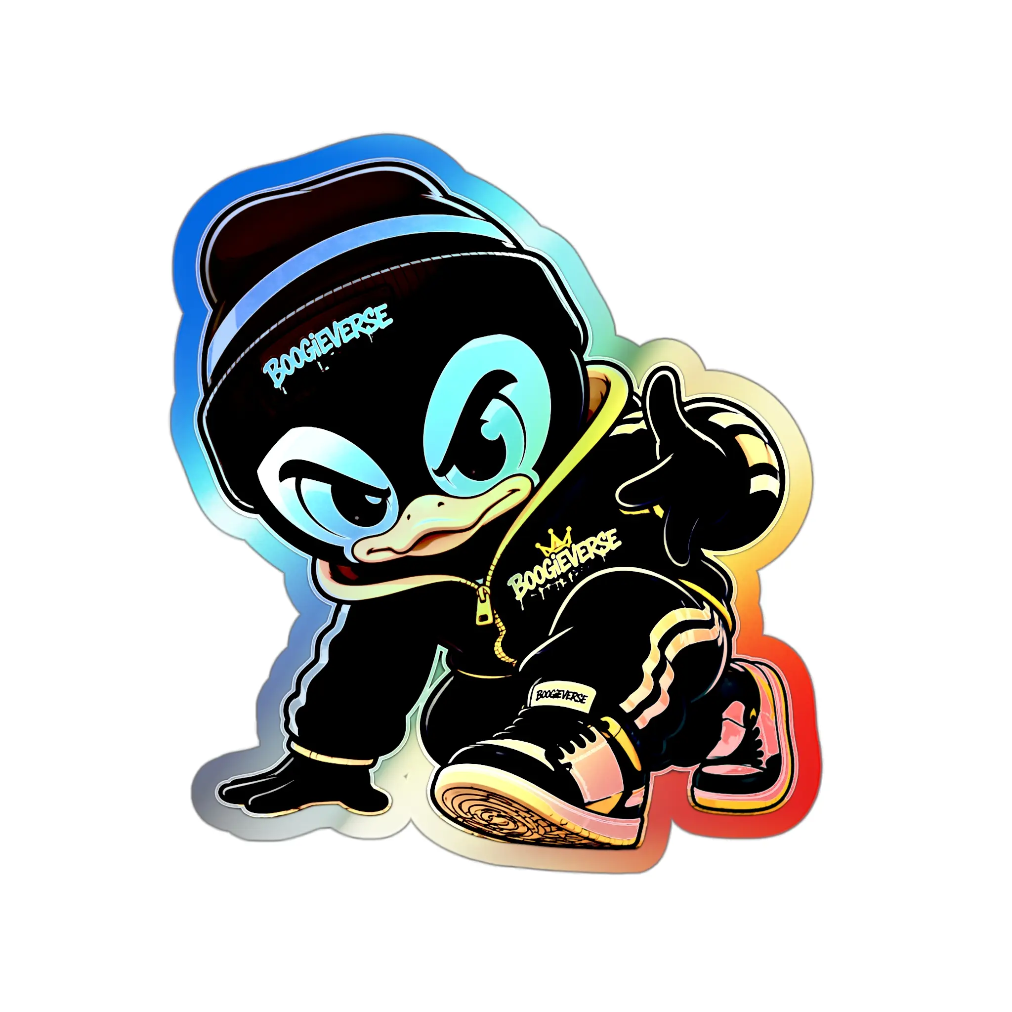 BBoy Beakz - Holographic Die Cut Sticker