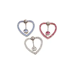 Close Heart Belly Ring