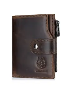 Men's Genuine Leather Business Wallet, Large Capacity Slim Design, Rfid Protection, Fashion Accessory for Daily Use & Gifts, Western Cowhide Wallet, Leather Wallets, Rfid Protected Wallet