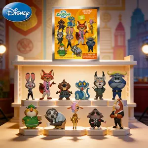 Disney Zootopia 3D Keychain Blind Bag 1PC Officially Licensed Mystery Anime Figure Keyring PVC Blind Box Backpack Charm Perfect for Collectors