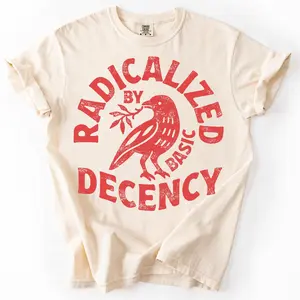 Radicalized By Basic Decency T-shirt, Anti ICE TShirt, Human Rights Activist, AntiTrump Shirt