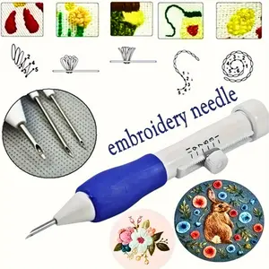 Embroidery Needle Set, Precision Sewing Tools Kit for Sewing, Patchwork, Canvas Art, Rug Repair, Essential Home Craft Supplies, DIY Kit