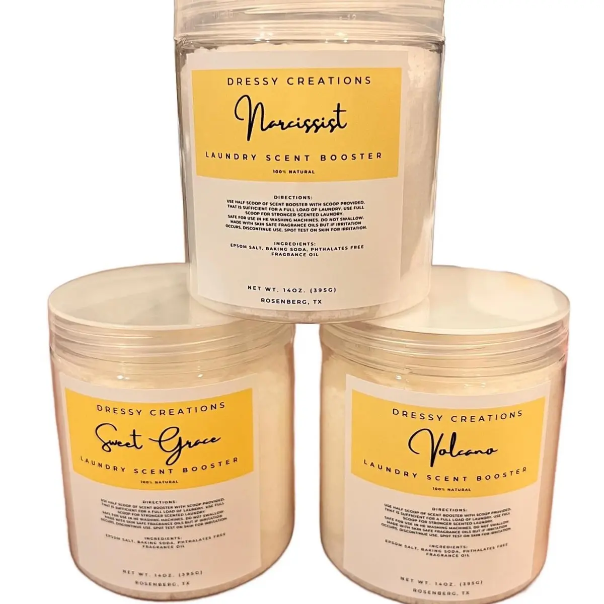 Luxury Eco-Friendly Natural Laundry Scent Booster Powder - Scented Laundry Detergent Enhancer, HE Washer Safe, Tropical Fragrance with Baking Soda & Floral Soap Notes, Epsom Salt Infused, Sweet Grace Odor Eliminator for Clothes, All-Purpose Cleaner