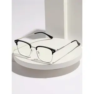 Classic Black Silver Frame Blue Light Glasses blackburn  shades vsp  vision  care lightblue eau intense