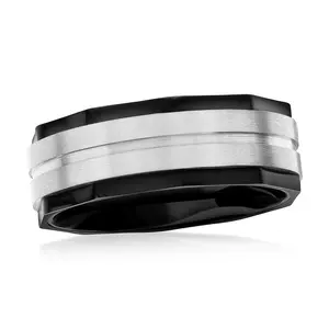 Geometric Satin Ring