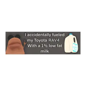 Marcus the Worm 1% Milk Toyota RAV4 Car Bumper Magnet - Customizable