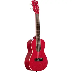 Kala Ritzy Red Sparkle Concert Ukulele (KA-SPRK-RED)