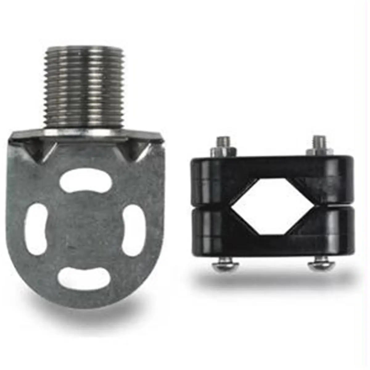 Shakespeare 4720 Economy Rail Antenna Mount Stand - 1"-14 Thread, Stainless Steel, 7/8" & 1" Compatibility, Nylon Adapters, Vertical/Horizontal Rails Fit, Quick Installation, Antenna Support