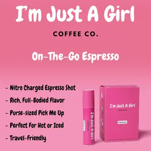 I'm Just A Girl Coffee Co. Instant Espresso Shot (6 Pack)- 6 Servings of Coffee. Beverage Bean
