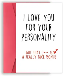 Funny Valentines Day Card, Valentines Day Gifts for Him, Rude Birthday Anniversary Card for Husband, Mens Vday Cards, Humor Valentine's Day Gifts for Boyfriend Husband
