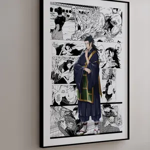 Manga Poster - Suguru Geto - Curated Manga Panels - Digital Print