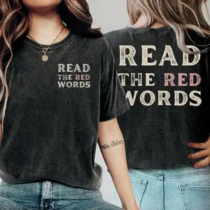 Jen Hamilton Read The Red Words Shirt, Unisex Men & Women, Trendy Streatwear Gift 2 side
