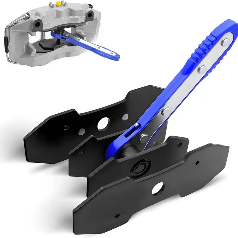 Brake Caliper Piston Press Tool for Single, Dual & Quad Piston Disc Brakes – 360° Rotating Ratchet Wrench, Effort-Saving Automotive Brake Repair Tool for Car Maintenance Blue,car accessories