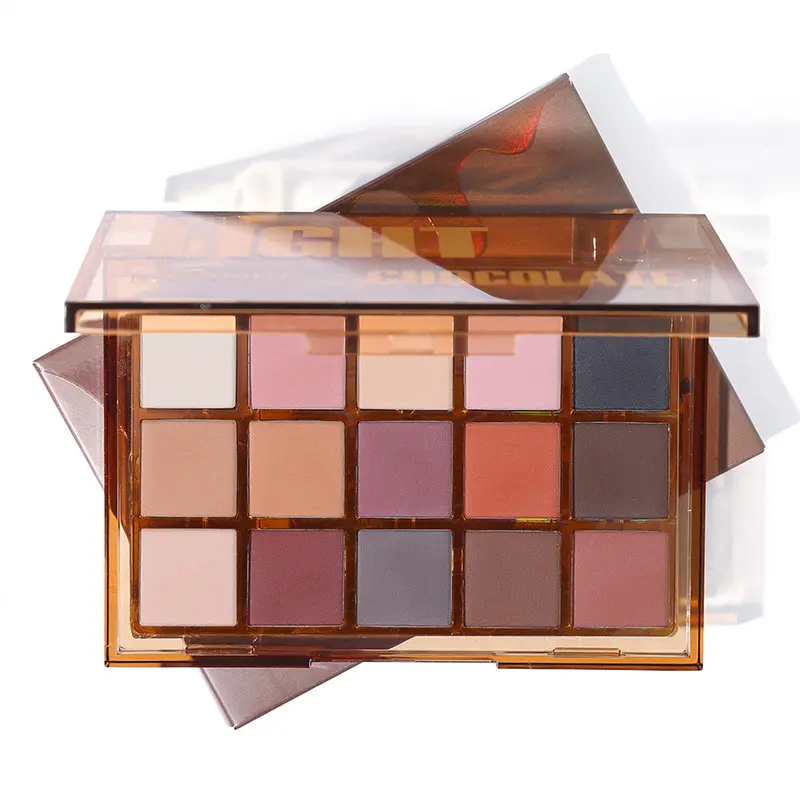15-Color Glass Sugar Eyeshadow Palette Pearlescent Matte Crispy Rice Eyeshadow