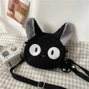 Japanese Kawaii Cartoon Plush Shoulder Crossbody Bag Small Phone Purse Carry Cute Daily Travel Lightweight Soft Storage