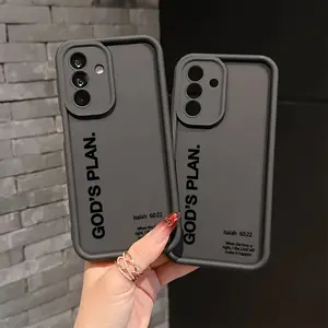 God Plan Phone Case Suitable for Galaxy A26 A36 A55 A35 A06 A16 A05 A14 A24 A34 A54 A15 A05S A25 A23 A33 A53 A73 A13 4G 5G Shockproof Soft TPU Back Cover
