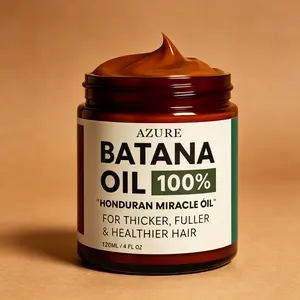 Natural Batana Hair Oil 120ml – Repairs Dry, Damaged Hair & Promotes Healthier Strands – 100% Pure | Azure