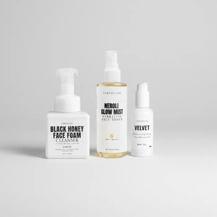 Fab Face Essentials Bundle | Easy 3-Step Face Ritual: Cleanse, Tone, Moisturize