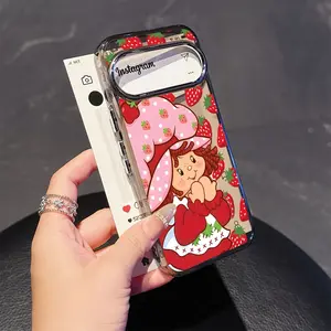 Strawberry Shortcake Phone Case for Google Pixel 10 9 9a 8 8a Pro Xl 5g, Transparent Soft Tpu Back Cover, Cute & Protective Design