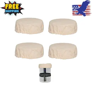 Sourdough Starter Jar Cover Cloth, Reusable Linen Covers