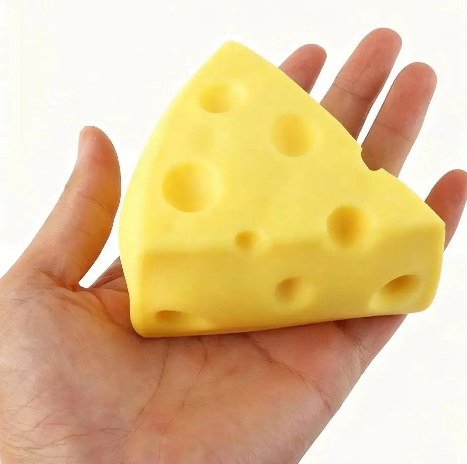 Squishy Cheese Stress Relief Toy Super Soft Sensory Relief