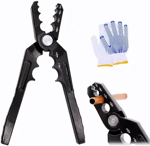 Copper Tube Rounder Tool – 6 Hole Manual Tubing Repair Pliers for 1/4" to 7/8" Copper & Aluminum Pipe