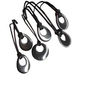 Empath’s Hematite Necklace Round Shape Daily Grounding and Energy Shielding Absorbs Negative Energy