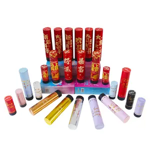 Mini handheld small confetti cannon for weddings, birthday parties, children's parties, hand-twisted pull-cannon, Christmas pull-cannon