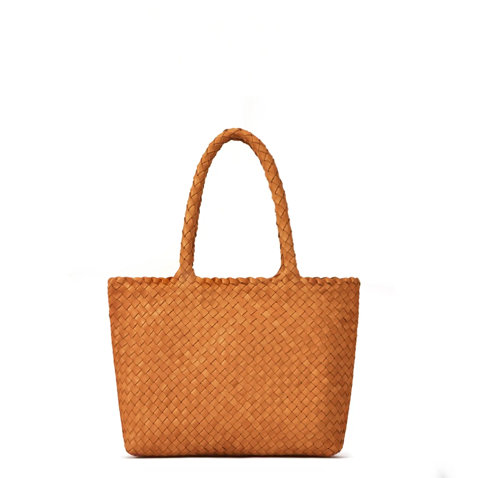 The Mini Elena Woven Handbag - Premium Leather