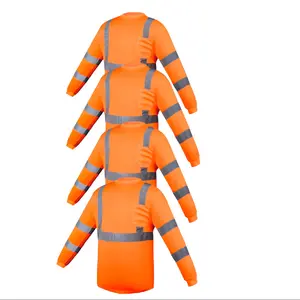 4 Pack Class 3 Safety Long-Sleeve Shirts